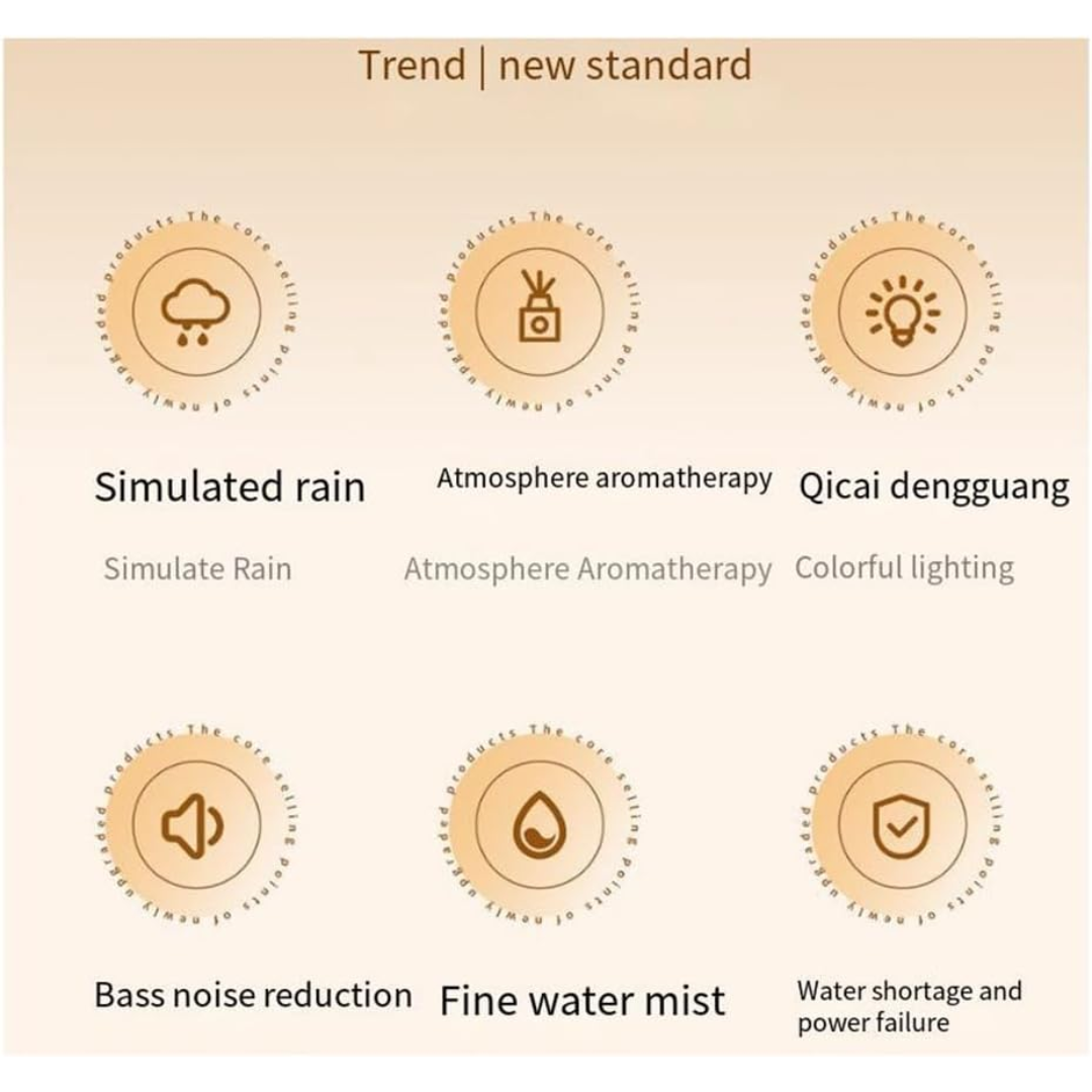 Humificador con Lluvia y Led